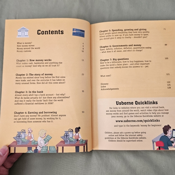 Usborne Money For Beginners Hardcover Book Financial Literacy - Picture 3 of 11